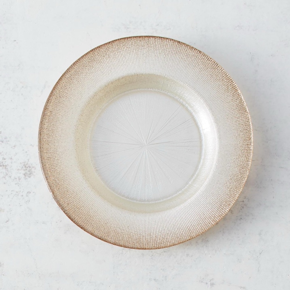 Brand NEW Z Gallerie Halo Charger Plates (4)